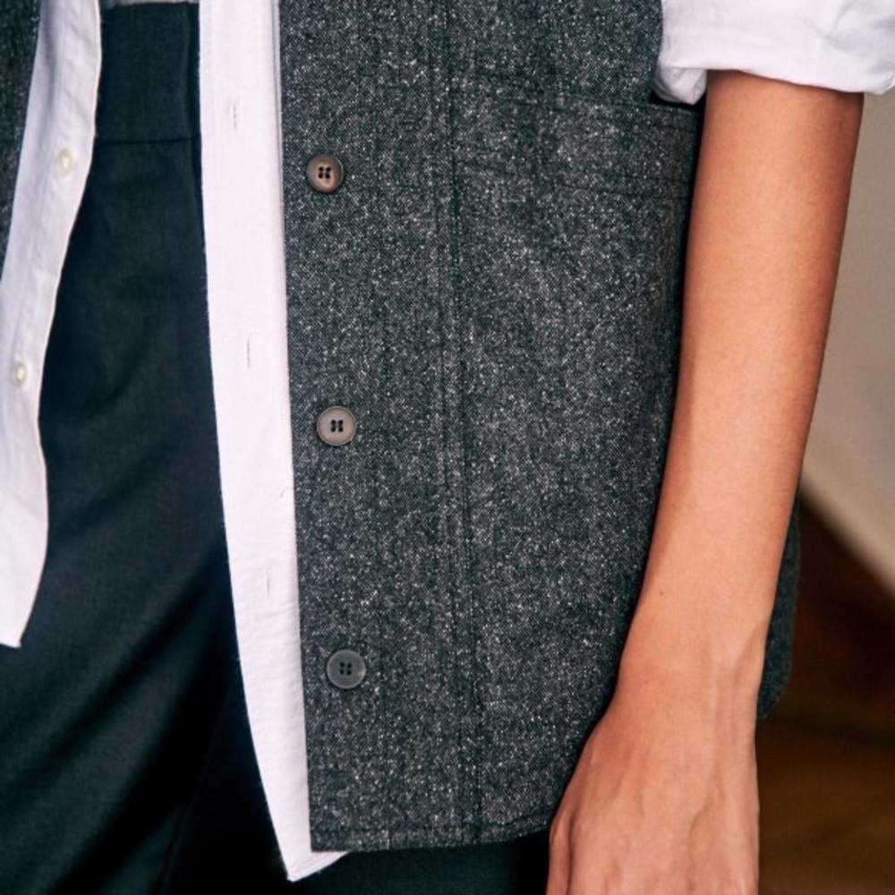 Sezane Will jacket Grey wool XS